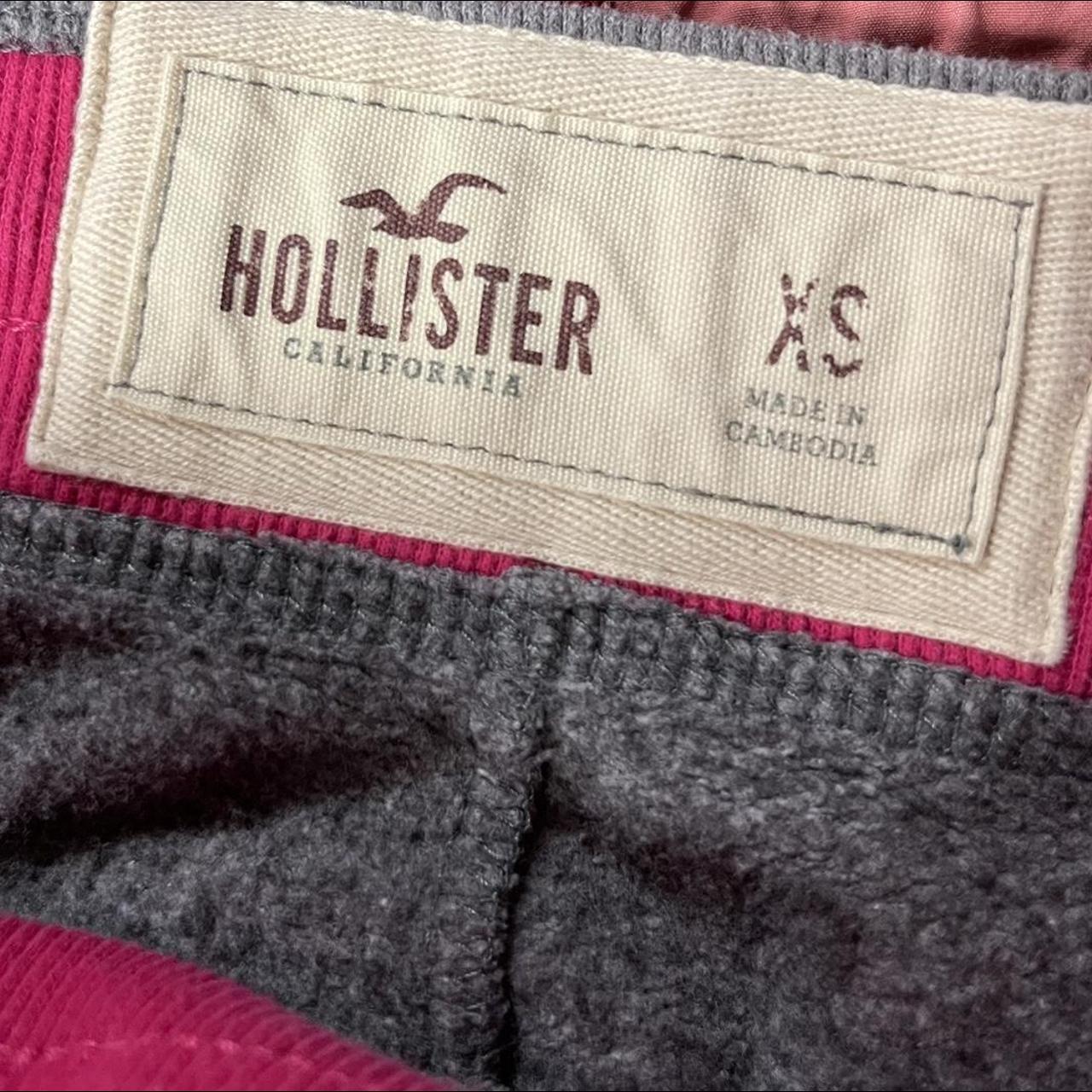 Hollister Co. Women's Grey and Pink Joggerstracksuits Depop