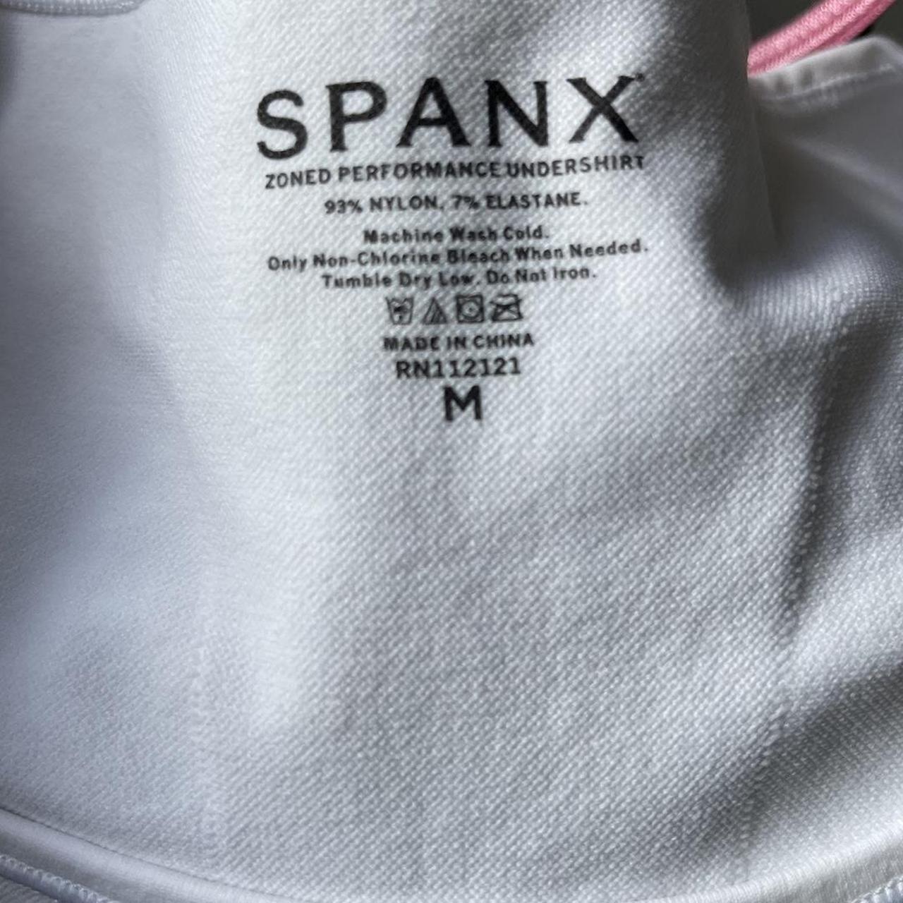 Spanx white shapewear top size medium. Top is very - Depop