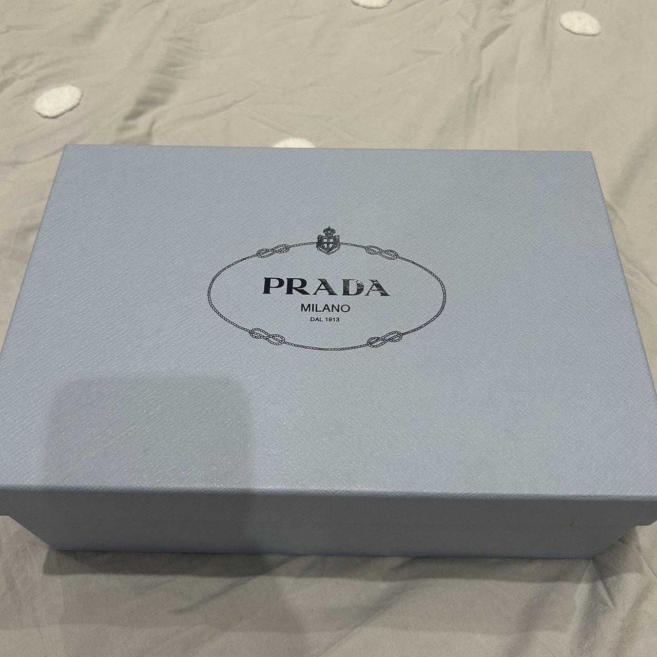 Prada gift box 2023. Size 20.5cm * 30.5cm #prada - Depop