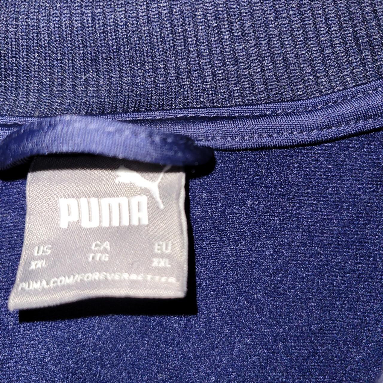 Blue Puma Track Top . Good condition Size XXL - Depop