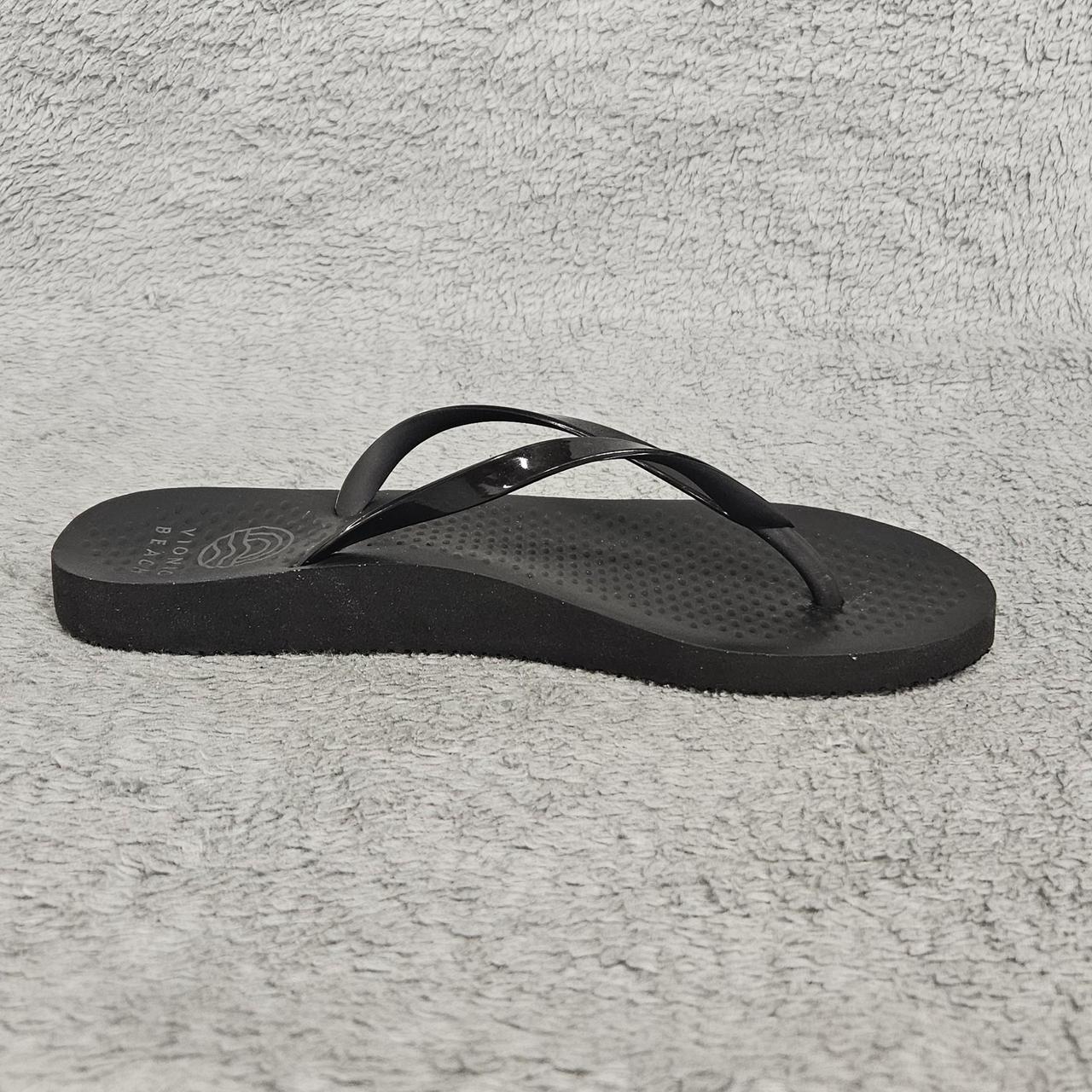 Vionic Beach Noosa Flip Flops Black Brand Depop