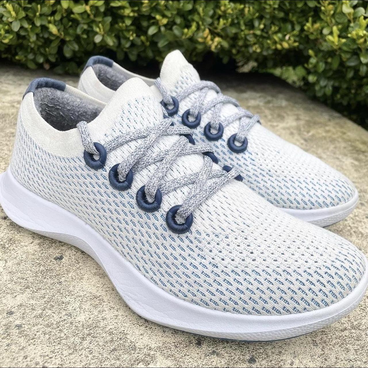 Allbirds Women's Grey and White Trainers | Depop