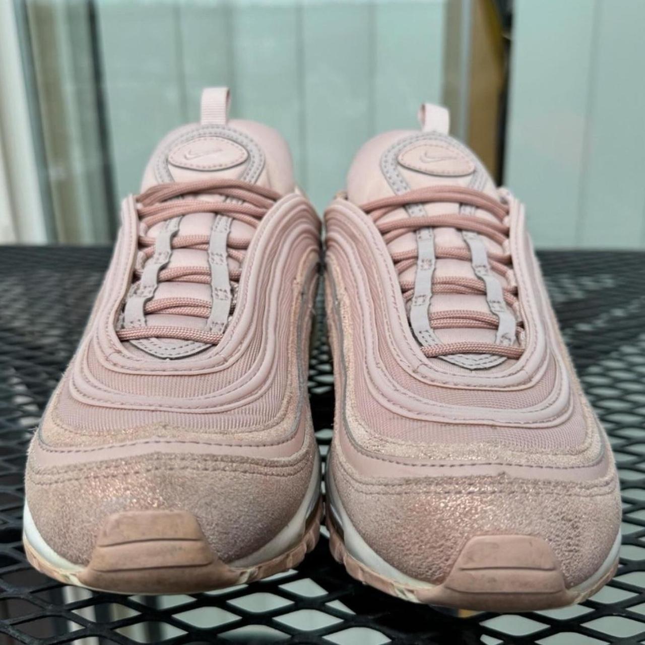 Nike Air Max 97 Particle Rose pink snakeskin. Depop