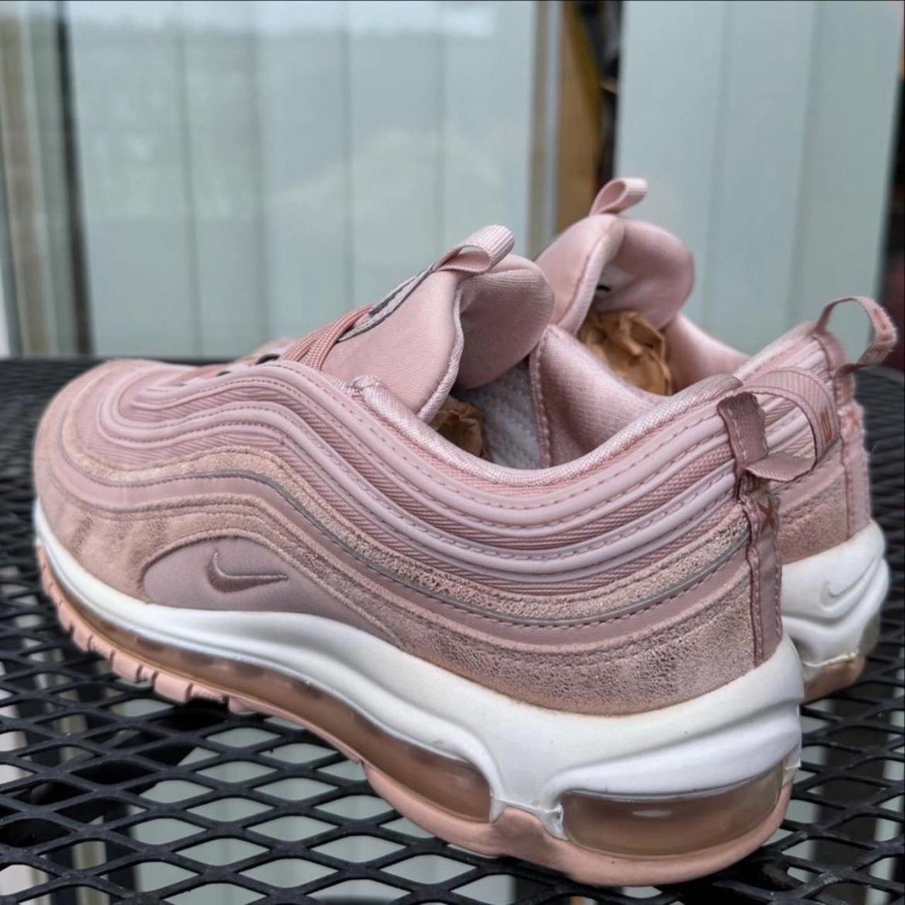 Nike Air Max 97 Particle Rose pink snakeskin. Depop