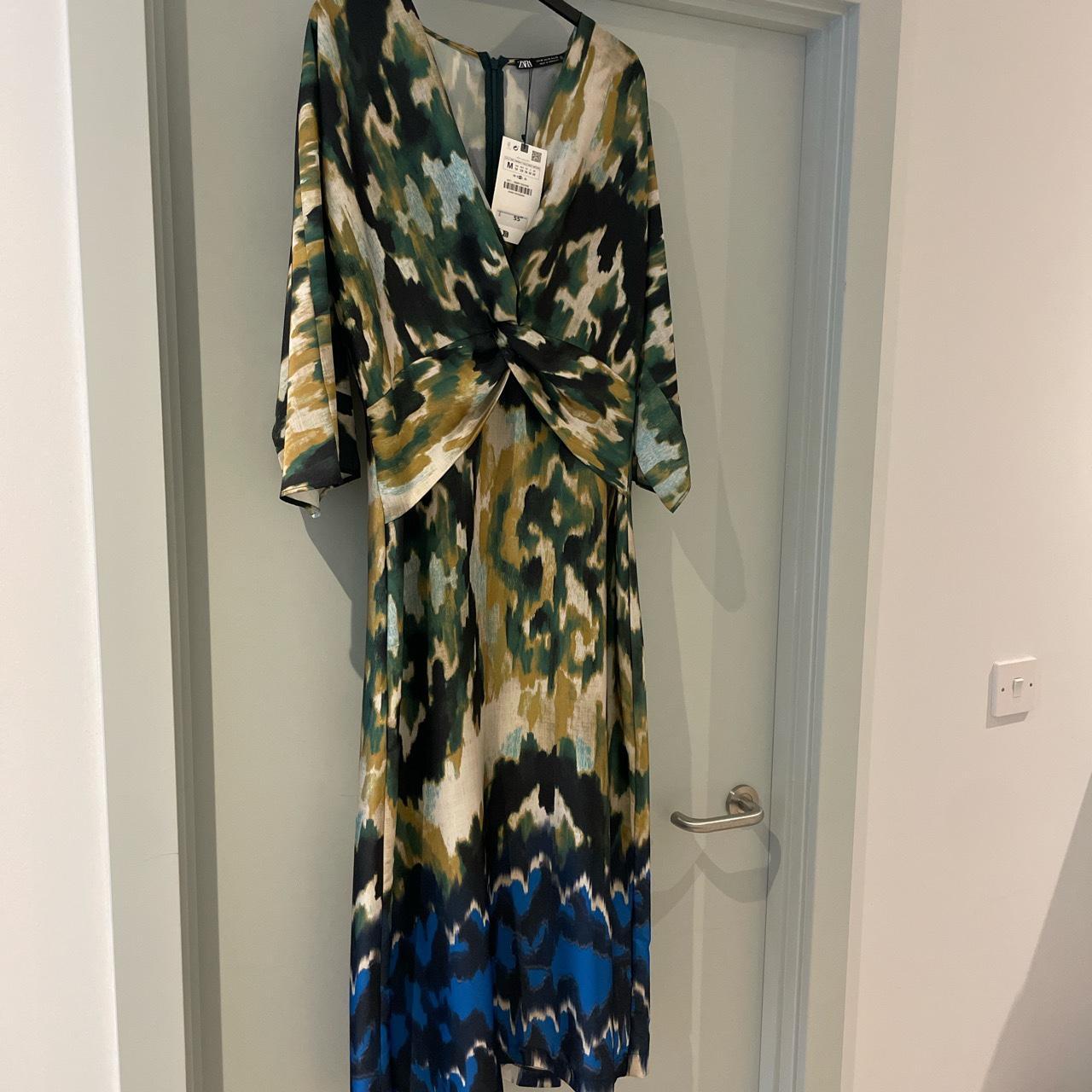 Brand new stunning silk Zara dress in the shops... Depop