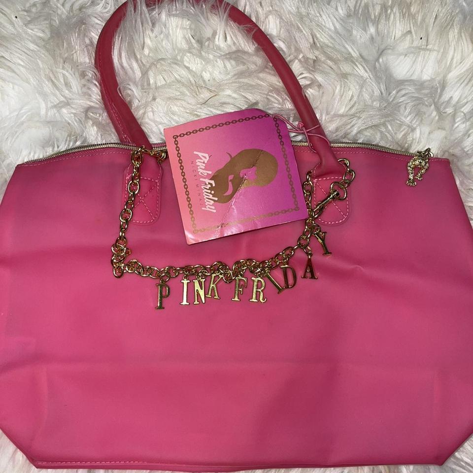 Nicki Minaj PIFBAG Friday Pink Quilted Satchel Purse Hand Bag