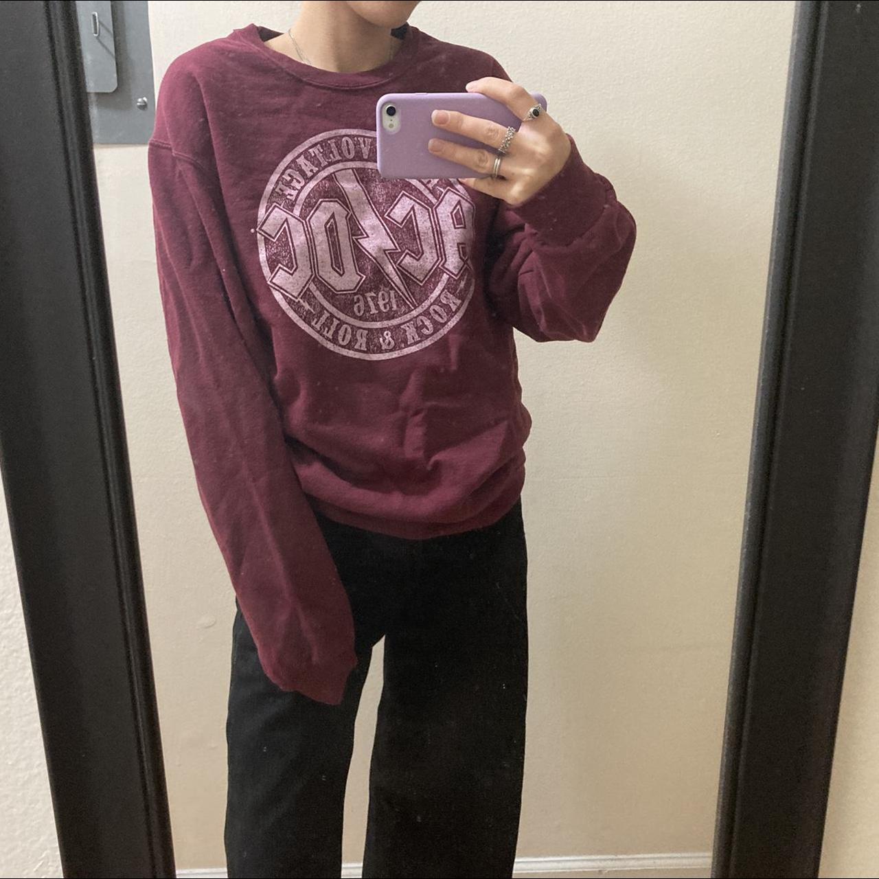 Burgundy on sale color sweatshirt