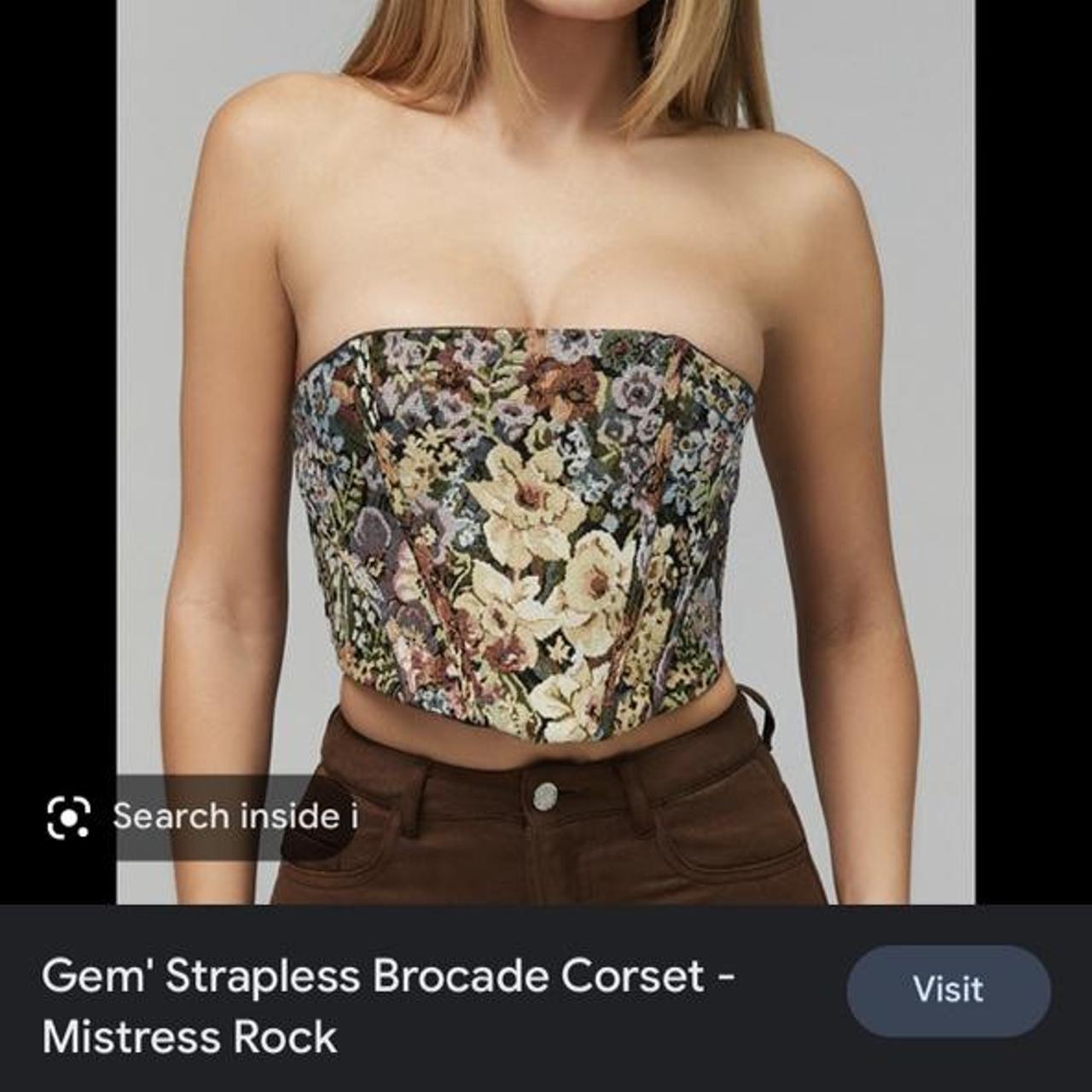 corset bustier floral - Gem