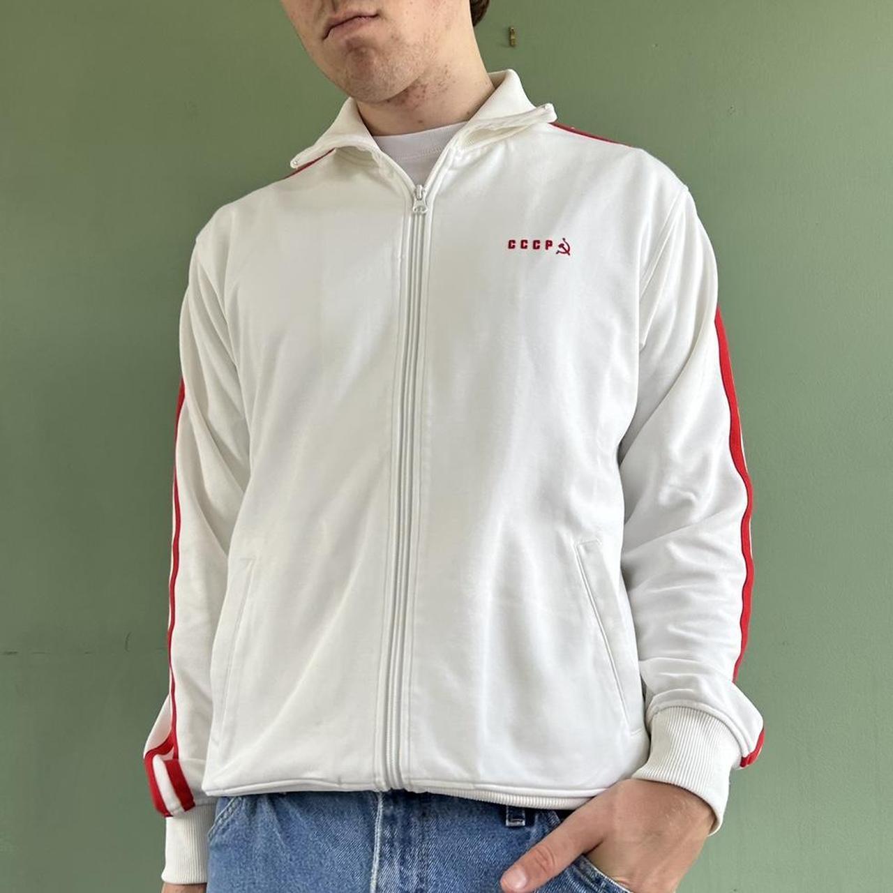 Pulp CCCP Soviet Union track jacket in cream with. Depop