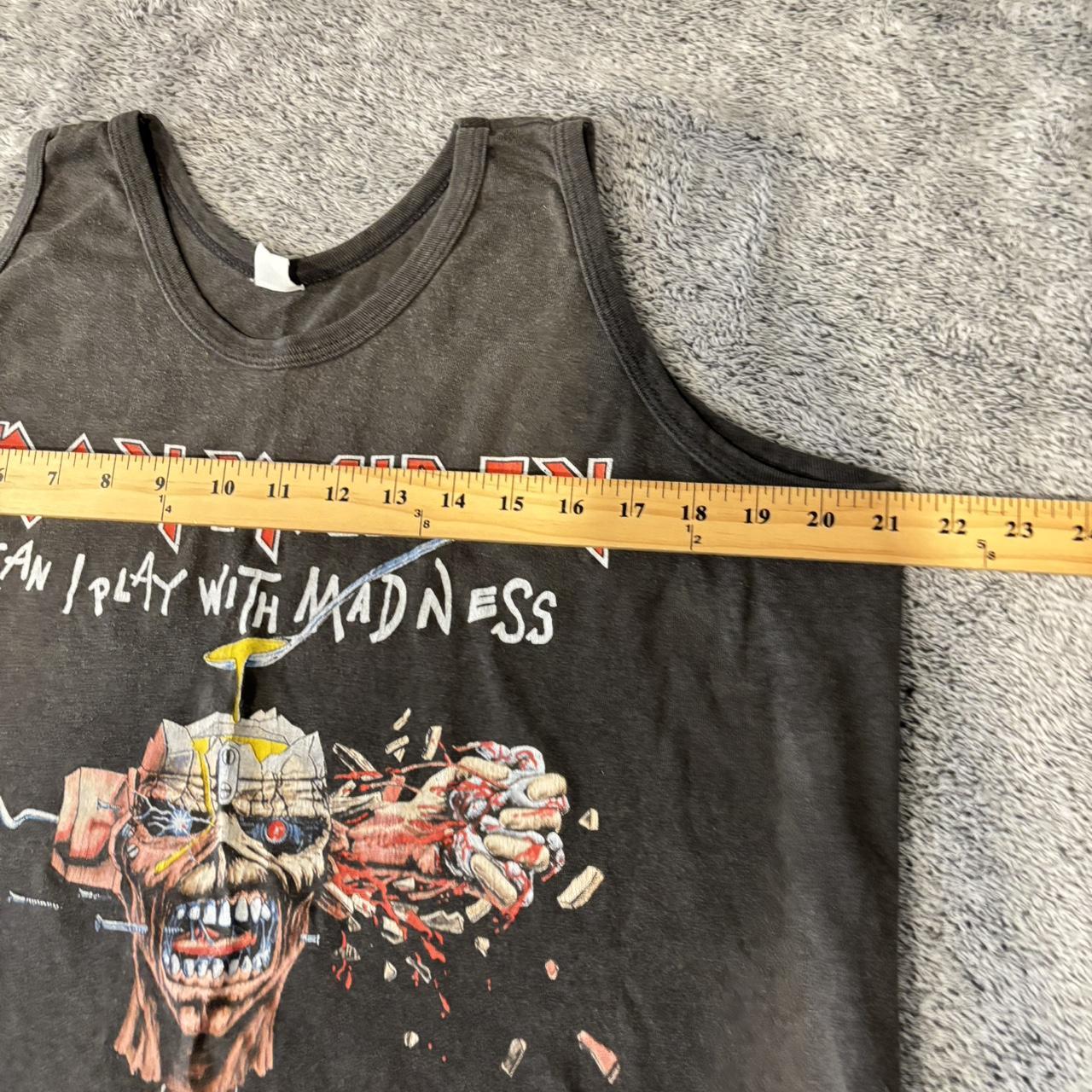 Men's Tank top - Black/Grey - M – Vintage 80s Iro… - image 7