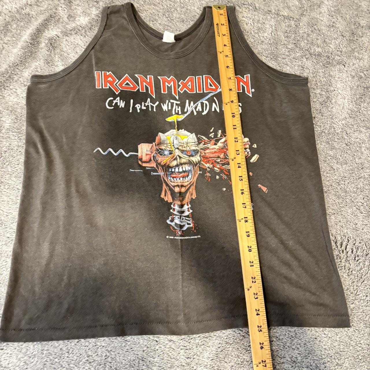 Men's Tank top - Black/Grey - M – Vintage 80s Iro… - image 4