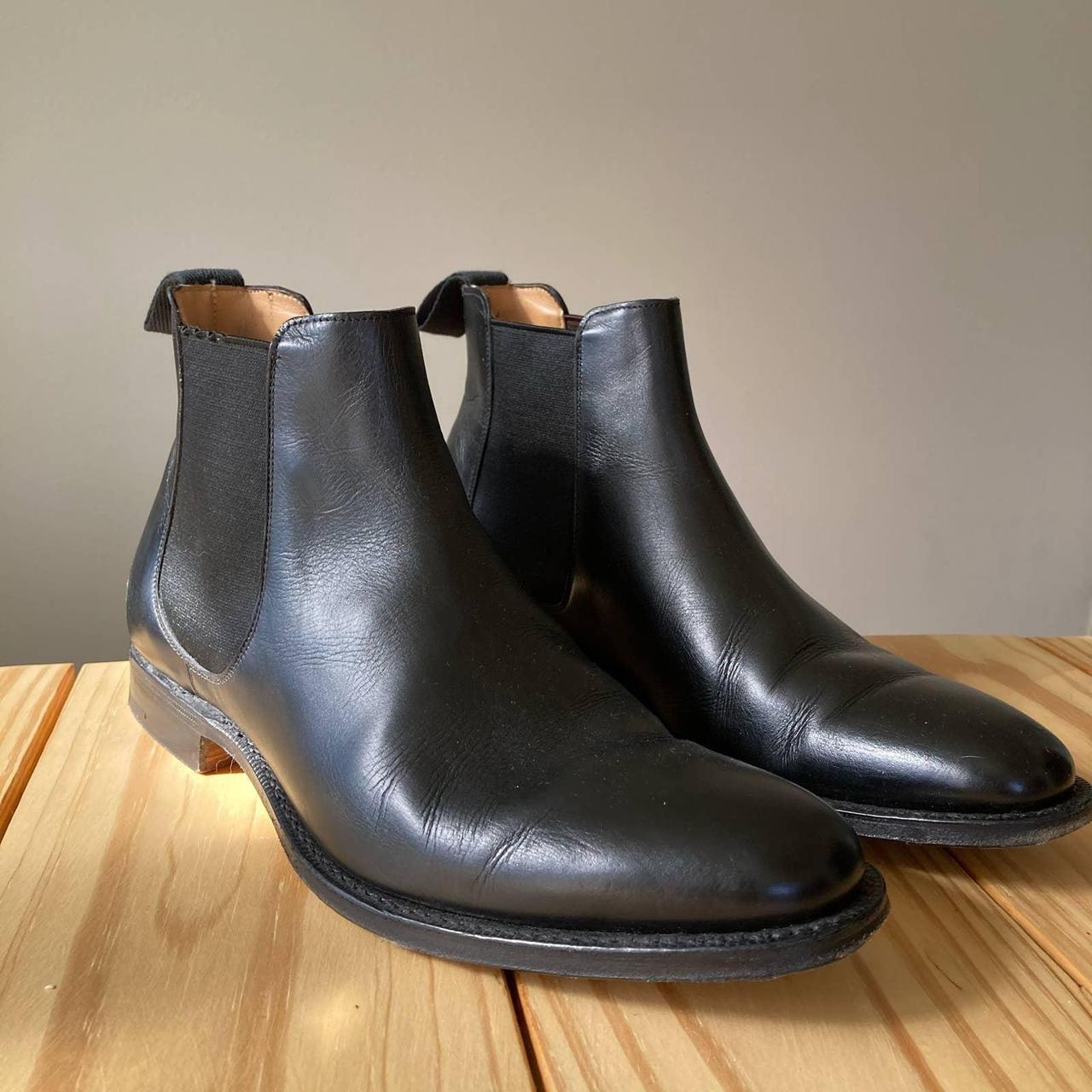 Church's Calf Leather Chelsea Ankle Boot Black... - Depop