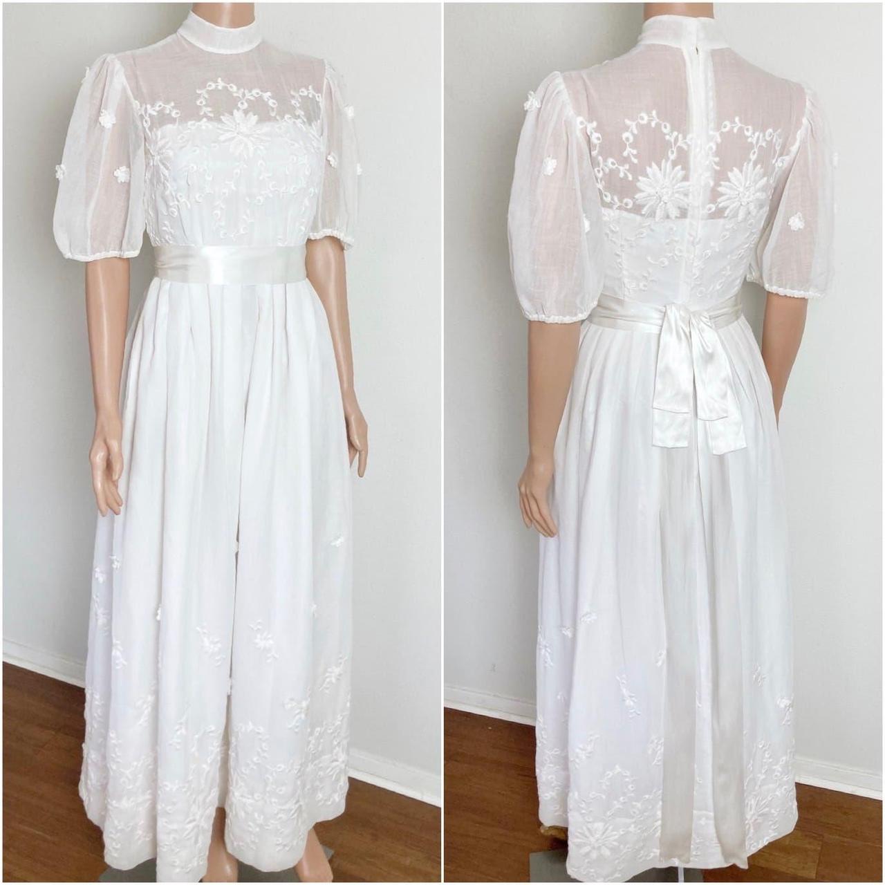 Vintage 60s House of Bianchi Wedding Dress Bridal... - Depop