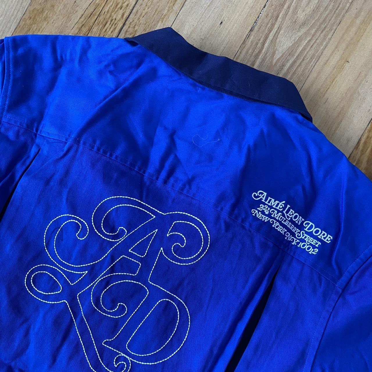 Aimé Leon Dore Monogram Bowling Shirt 'Classic Blue' | Depop Aimé Leon Dore Monogram Bowling Shirt 'Classic Blue' | Depop