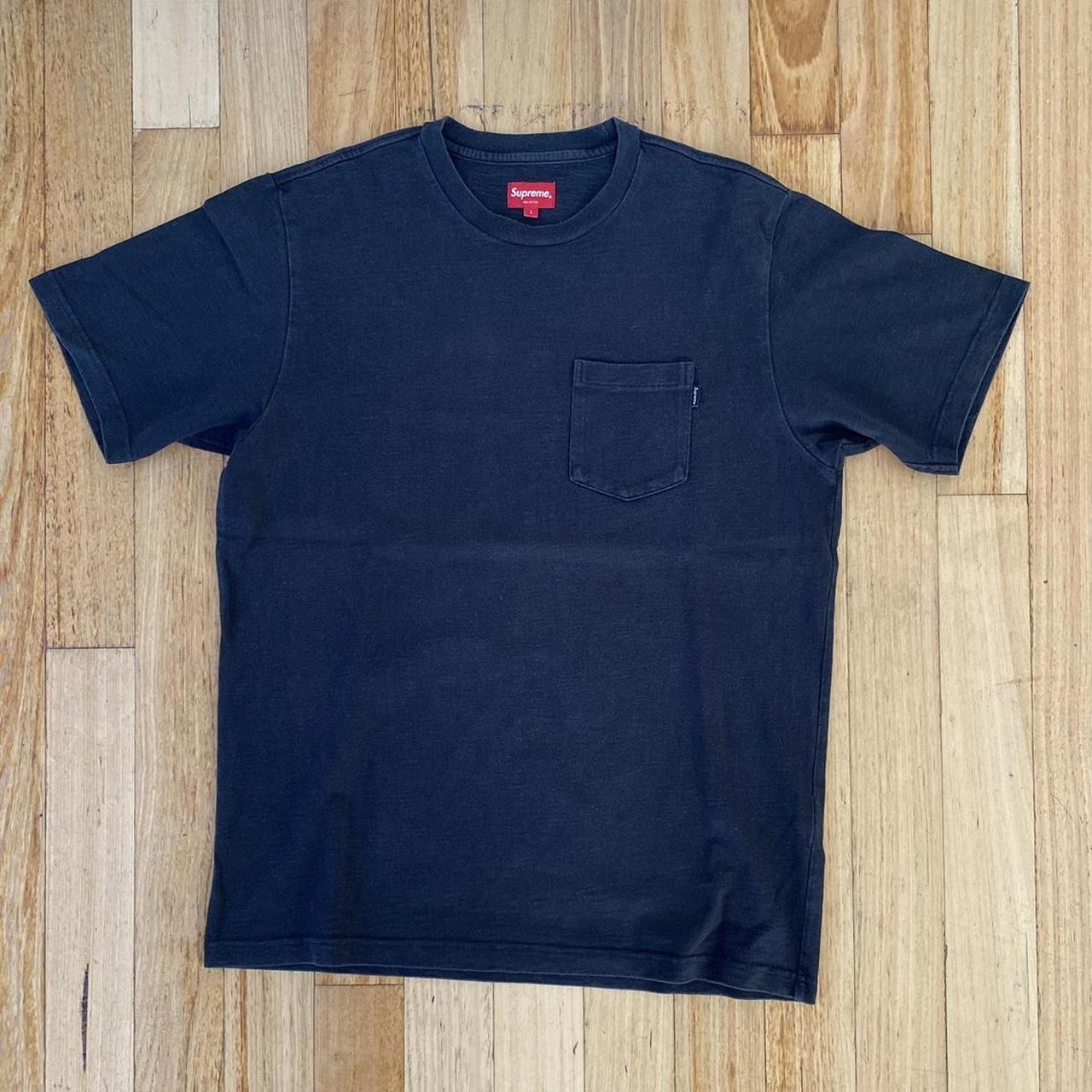 supreme ポケットTシャツ　ネイビー Supreme Pocket Tee シュプリーム ポケT NAVY Tシャツ ネイビー L