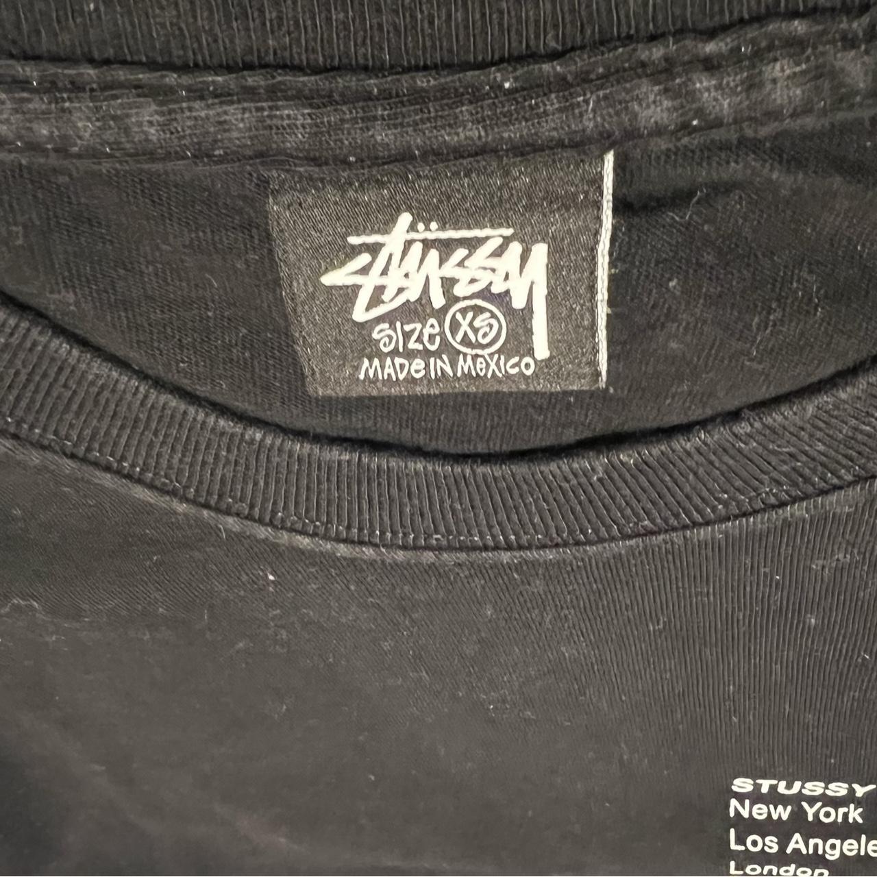 Stussy longsleeve black graphic tee. Rarehard to... Depop