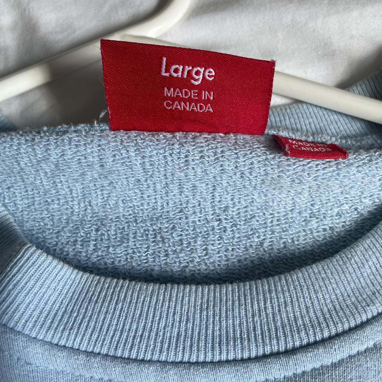 Supreme Athletic Split Crewneck SS15 - Baby blue | Depop