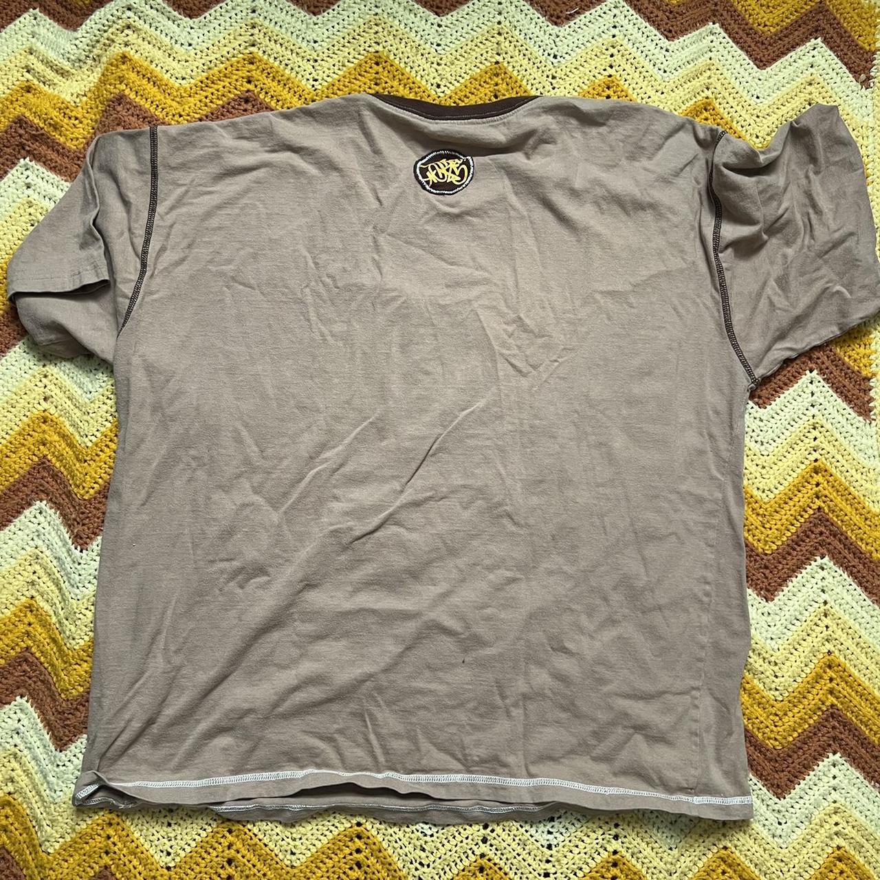 JNCO Men's Tan and Brown T-shirt | Depop