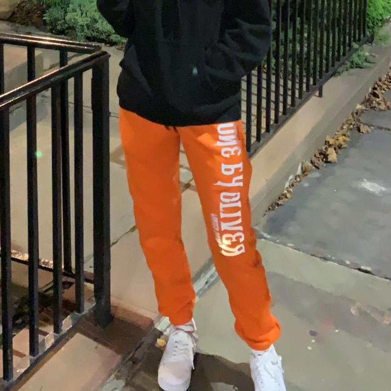 Orange 3M Sweatpants Men s x small. Fits women s. Depop