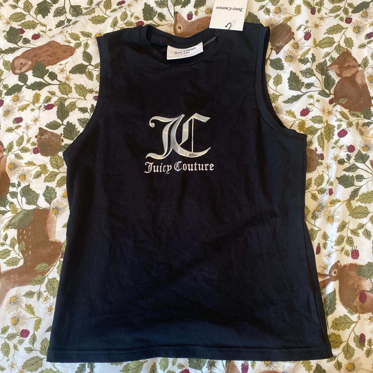 Juicy Couture Women's Black T-shirt | Depop