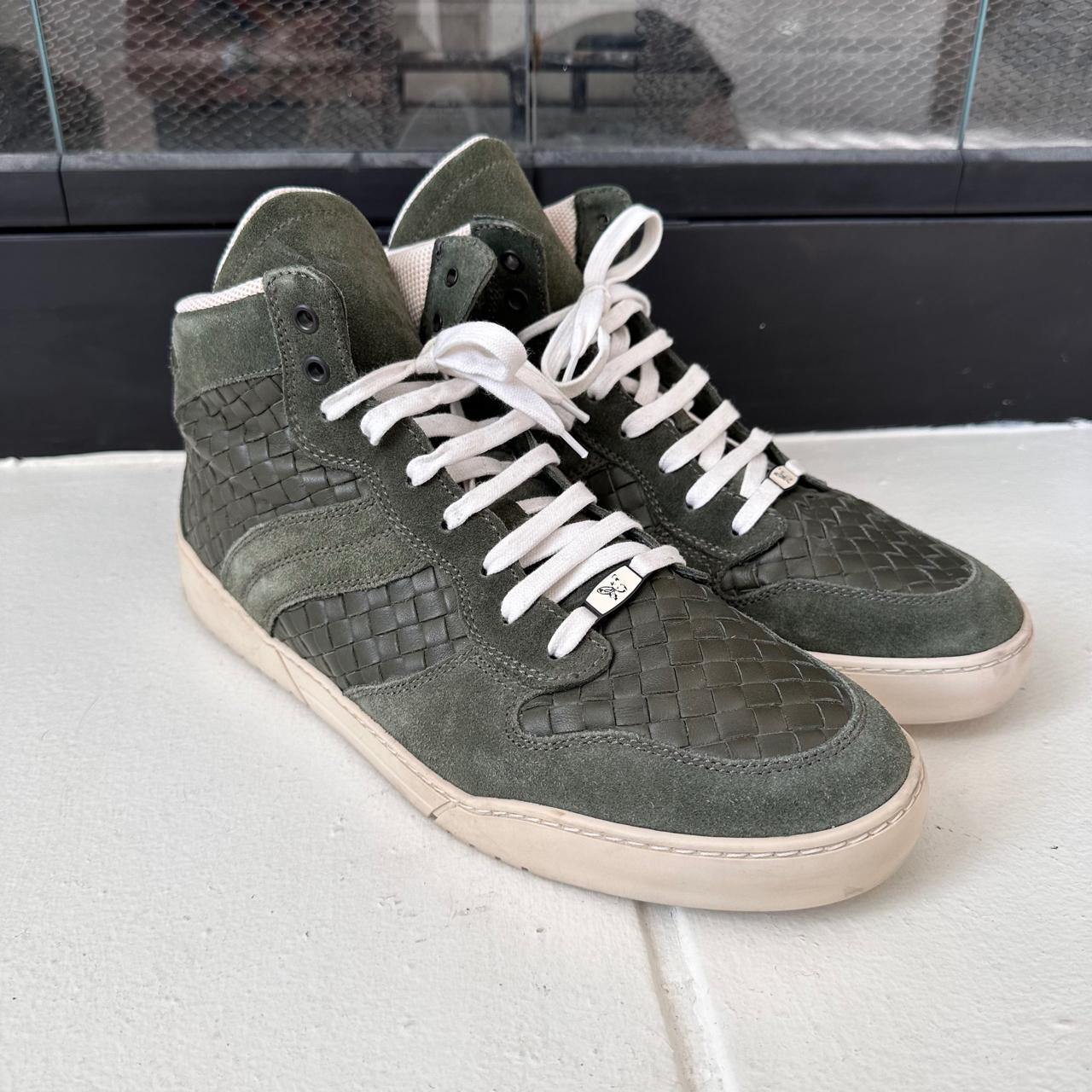 Bottega Veneta Sneaker EU Size 45 Khaki green Suede... - Depop