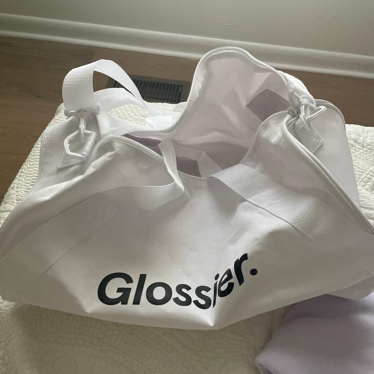 Glossier, Bags, New Glossier White Beauty Makeup Bag