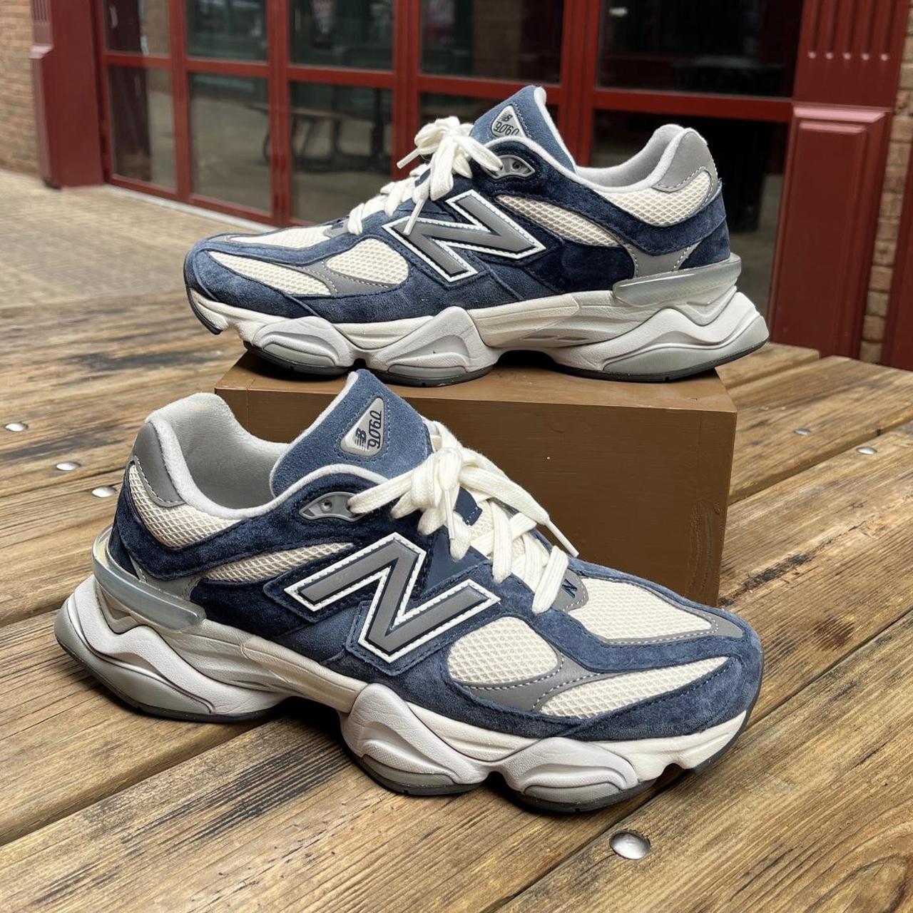 new balance 9060s - natural indigo - gently worn... - Depop