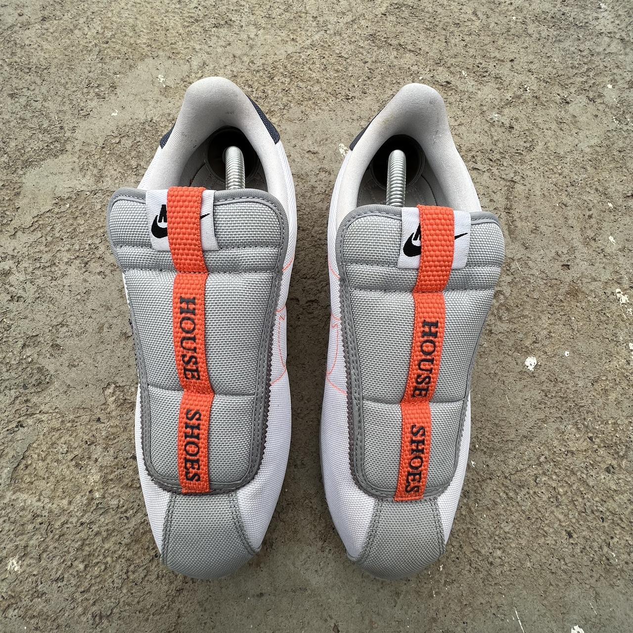 Nike Men's Orange and Grey Trainers | Depop