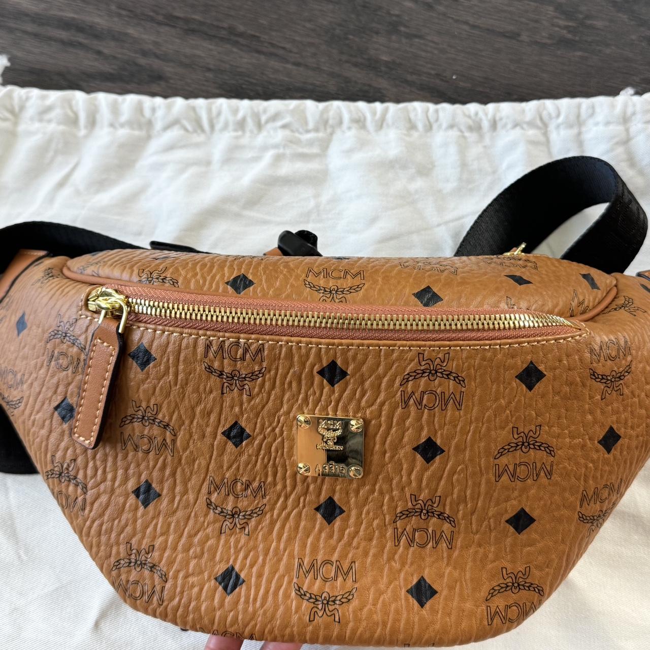 Mcm stark outlet medium belt bag