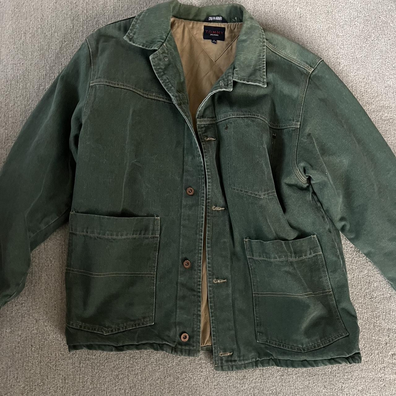 Tommy Hilfiger Men's Green Jacket | Depop