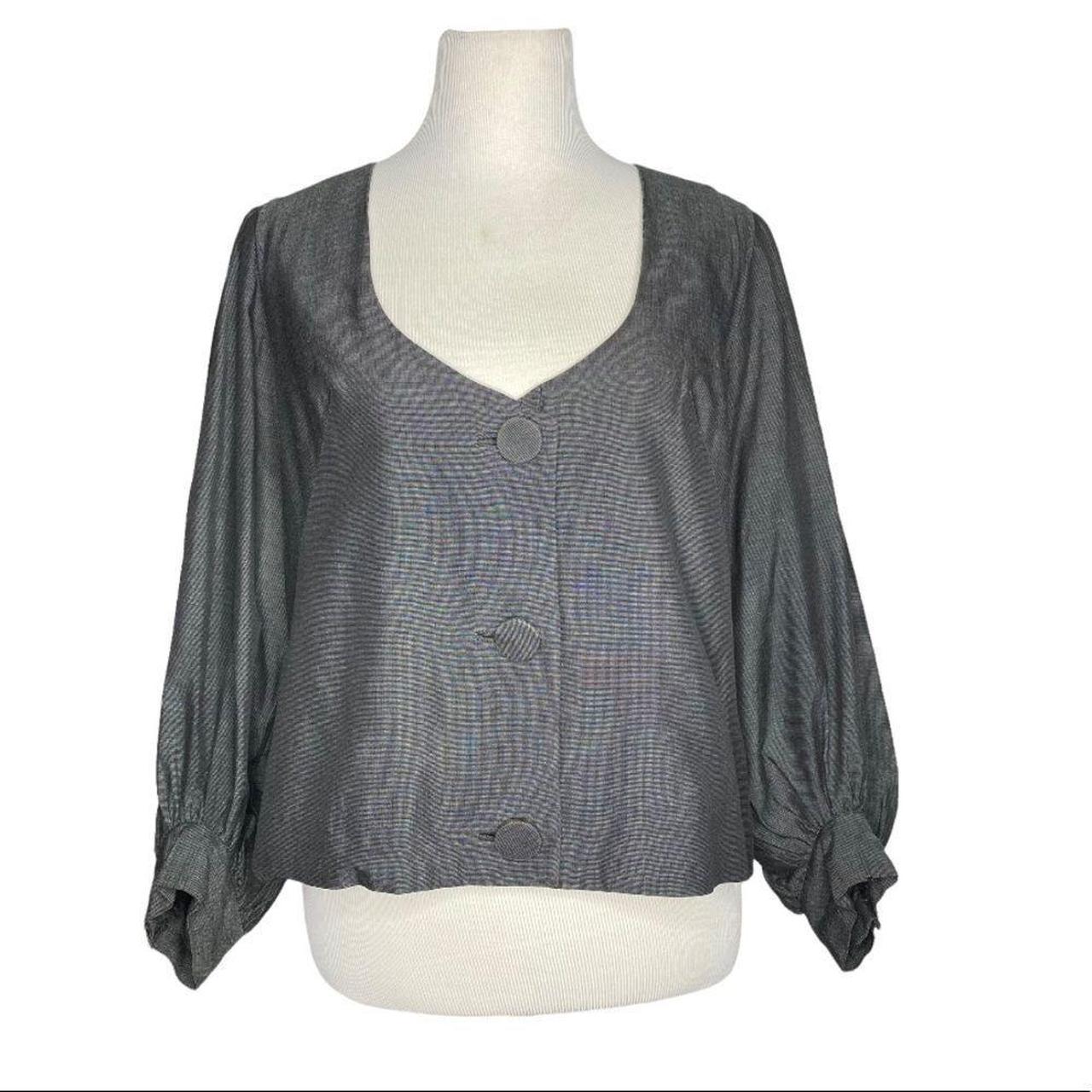 Women's Black and Grey Jacket Depop