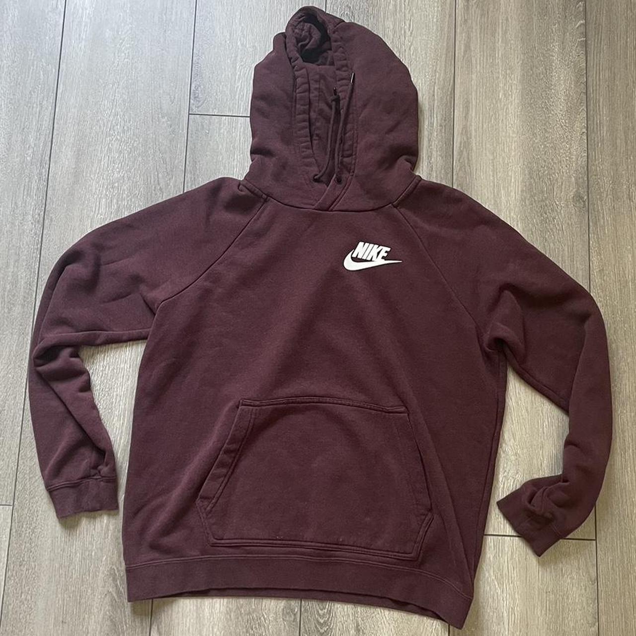 nike hoodie womens burgundy