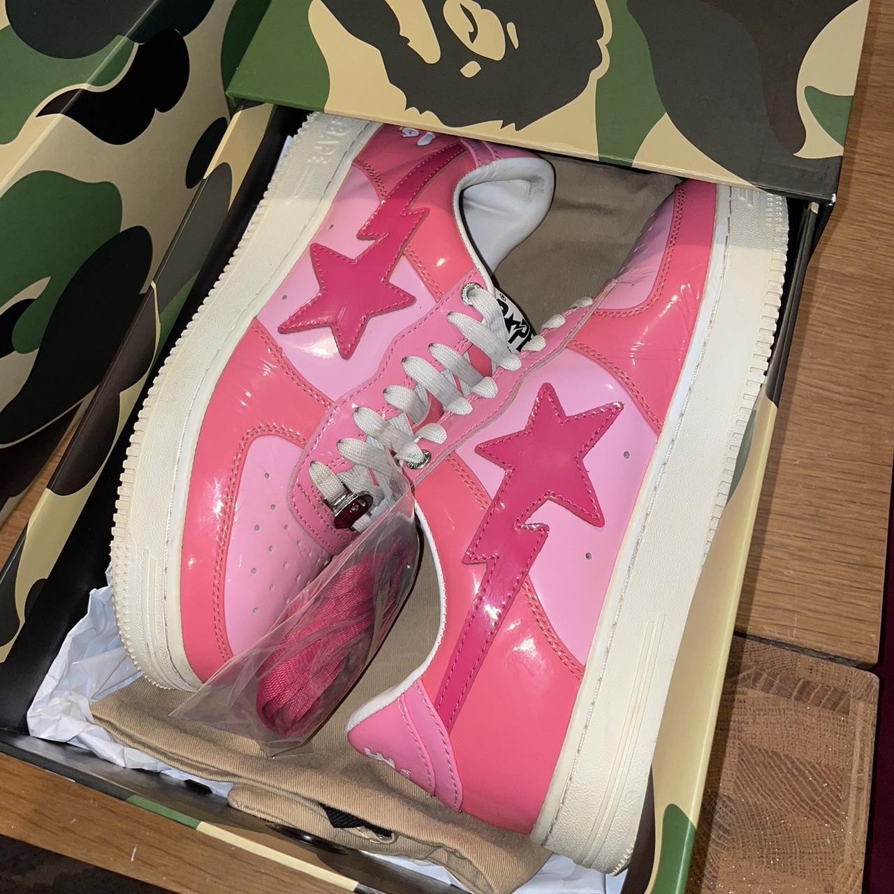 Bathing Ape Bapesta Combo Pink  💖 Selling for £180... - Depop