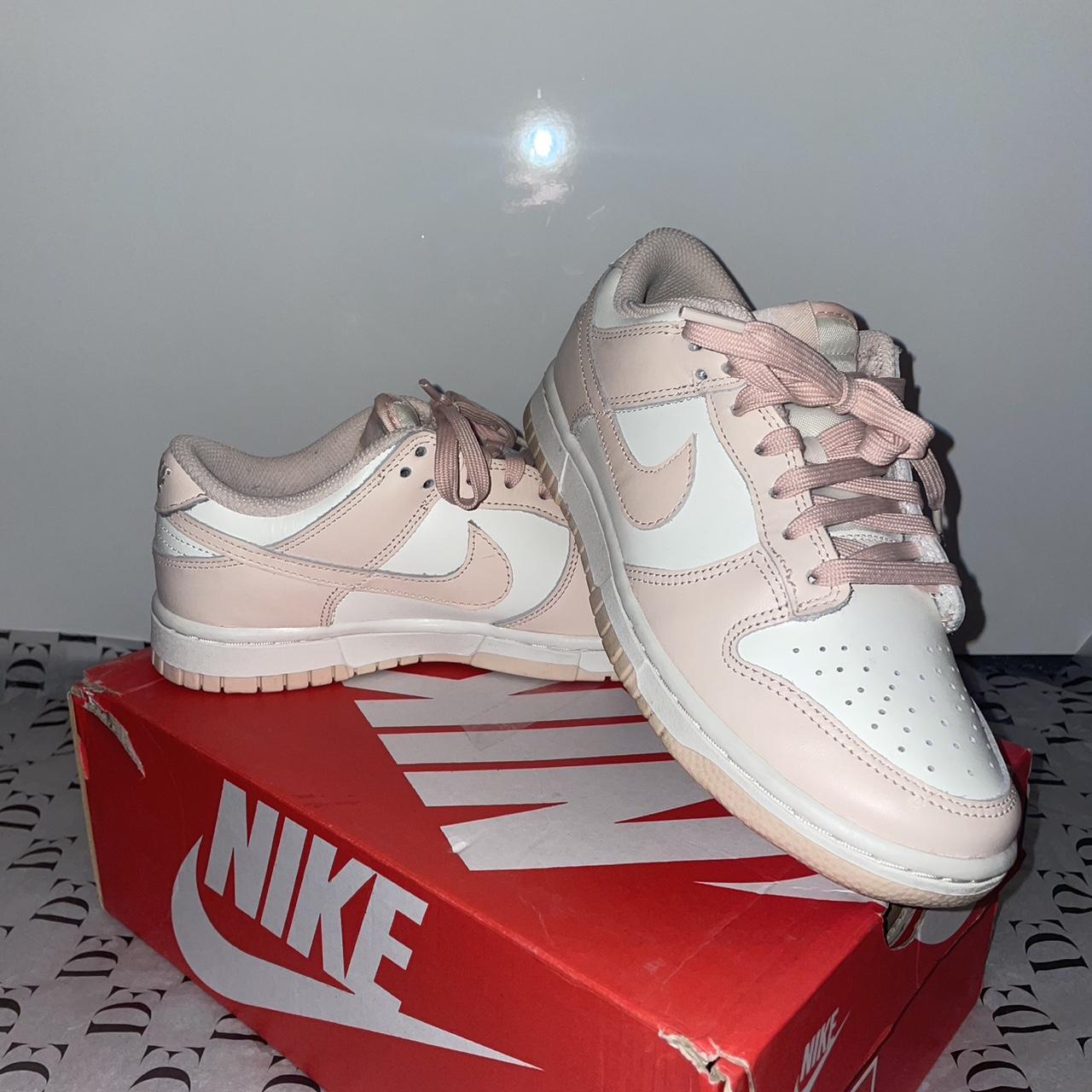 womens nike dunk low sail orange pearl