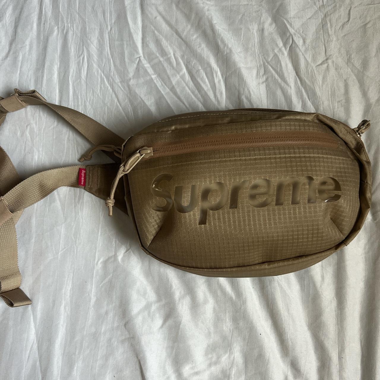 Small Silver Supreme Fanny pack. Unisex 10/10 - Depop