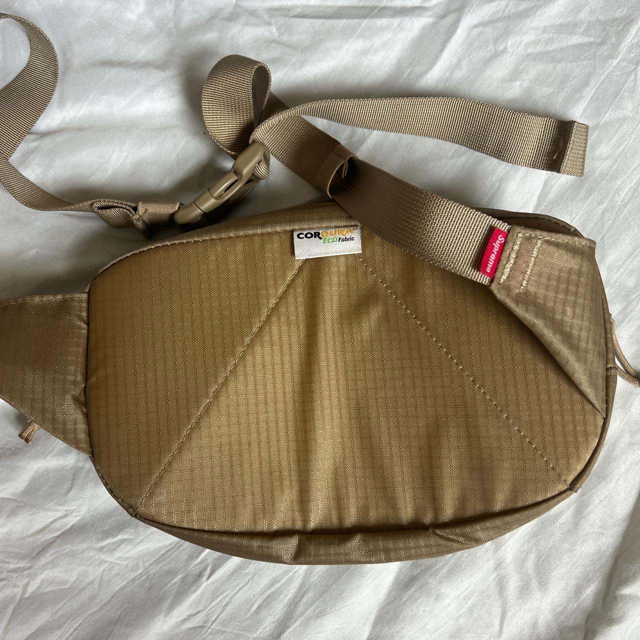Yellow Supreme waist bag (Fanny pack/Sling bag) Used - Depop
