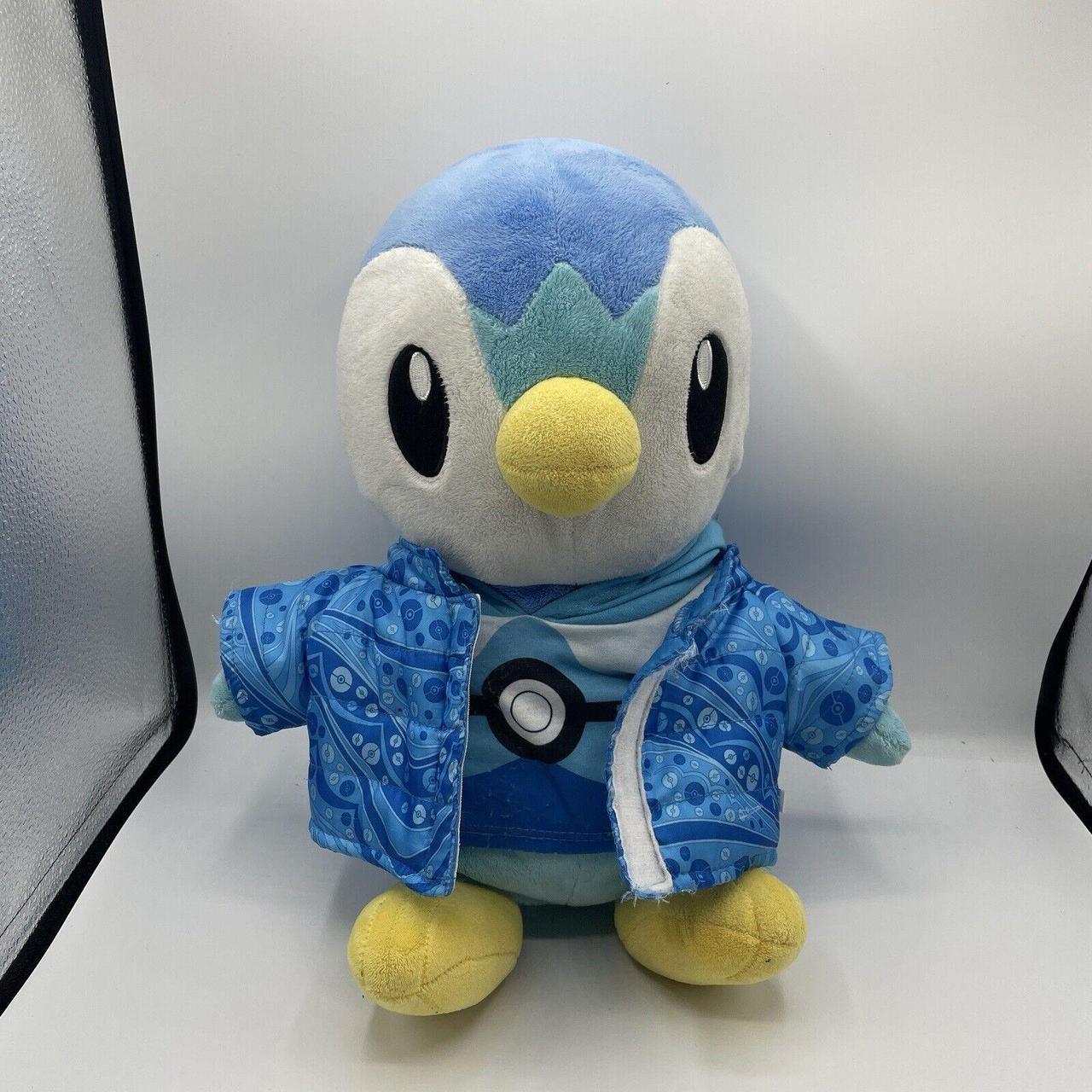 Rare Retired Build A Bear Pokémon Piplup With Hoodie... - Depop