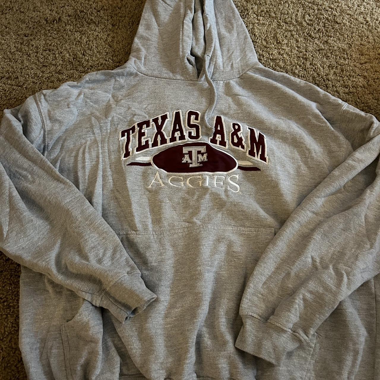 Texas A&M Aggies grey hoodie fits like M #texas... - Depop