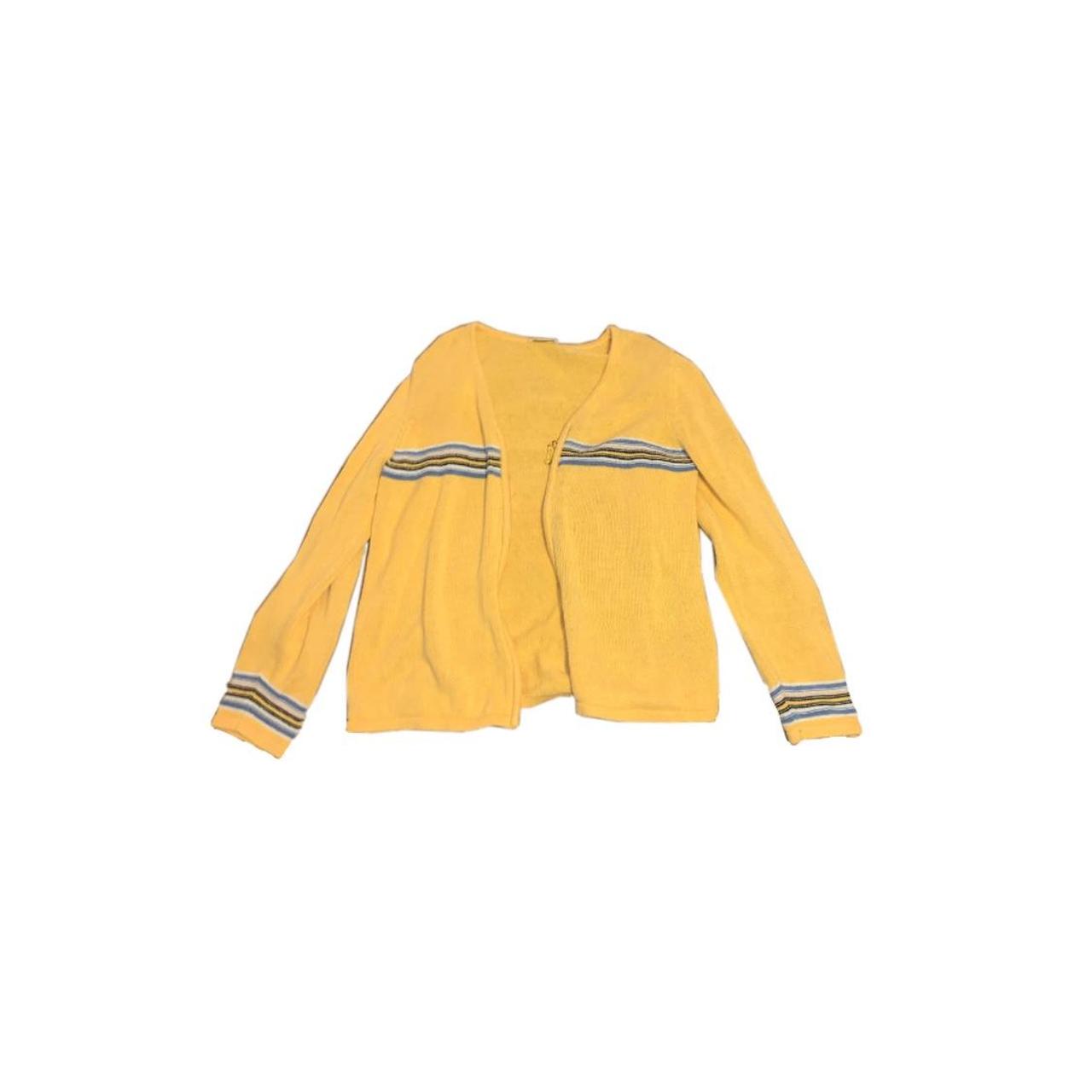 Crate Clothing Women's Yellow and Navy Jacket