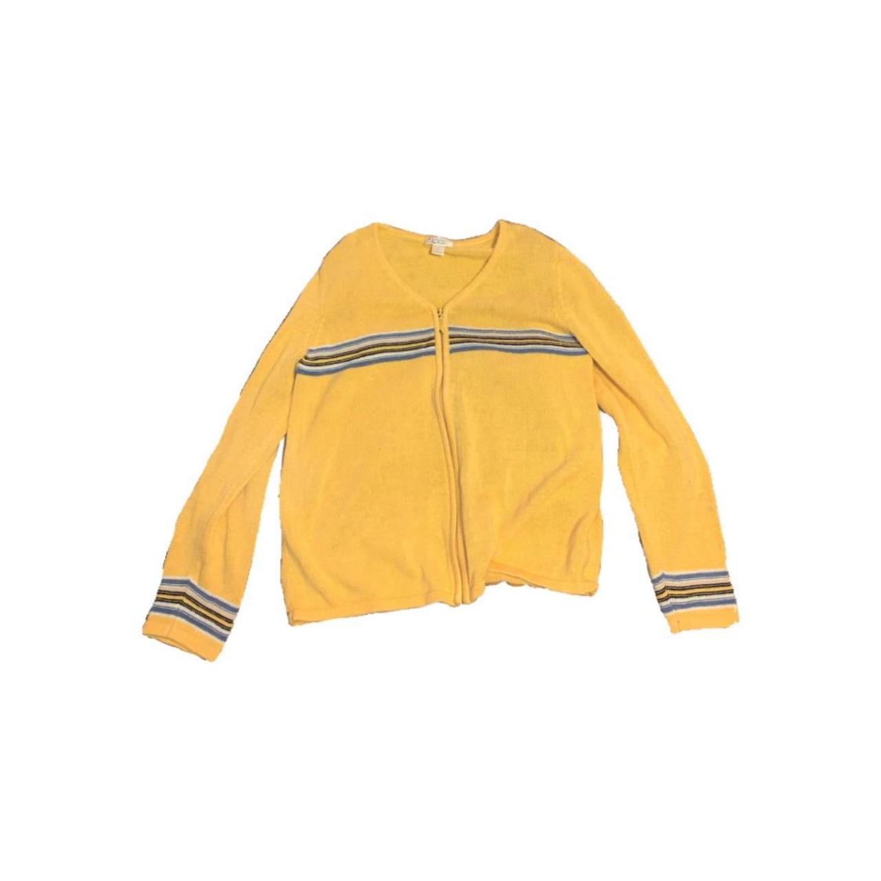 Crate Clothing Women's Yellow and Navy Jacket (2)
