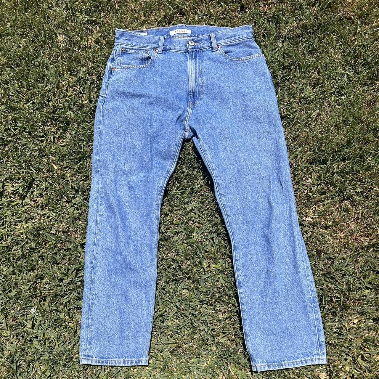 PacSun baggy light denim fit jeans - Depop