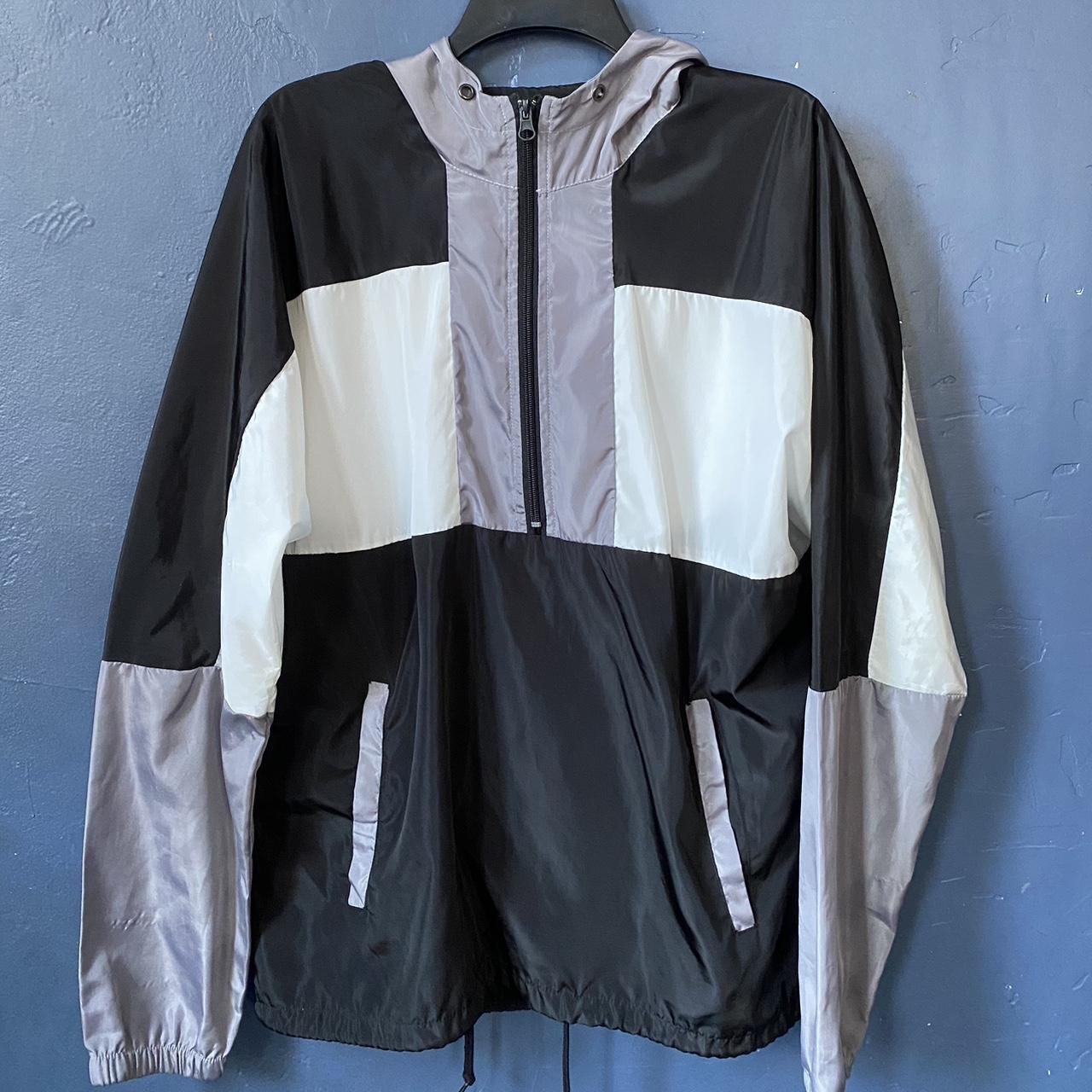 Black and white windbreaker forever clearance 21