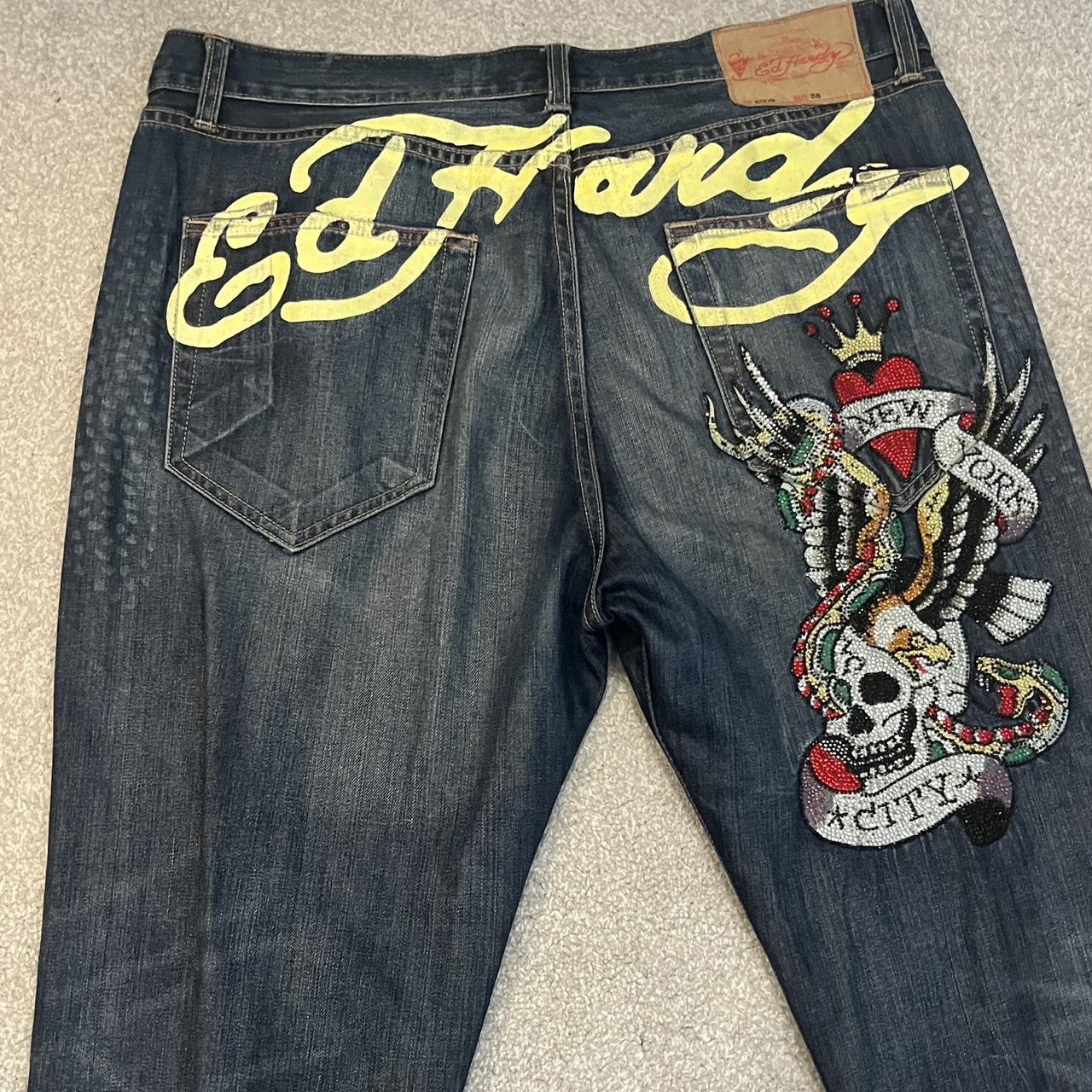 Ed Hardy Jeans New York City jeans 🩷 W38 L32 #2k... - Depop