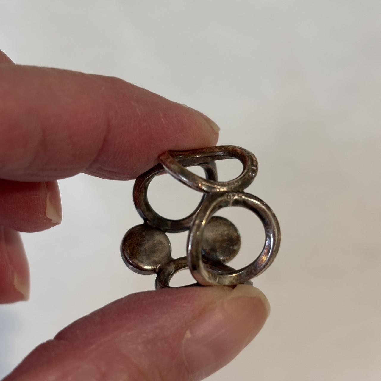 Women's Ring - Multi/Blue – Unique ring featuring… - image 3