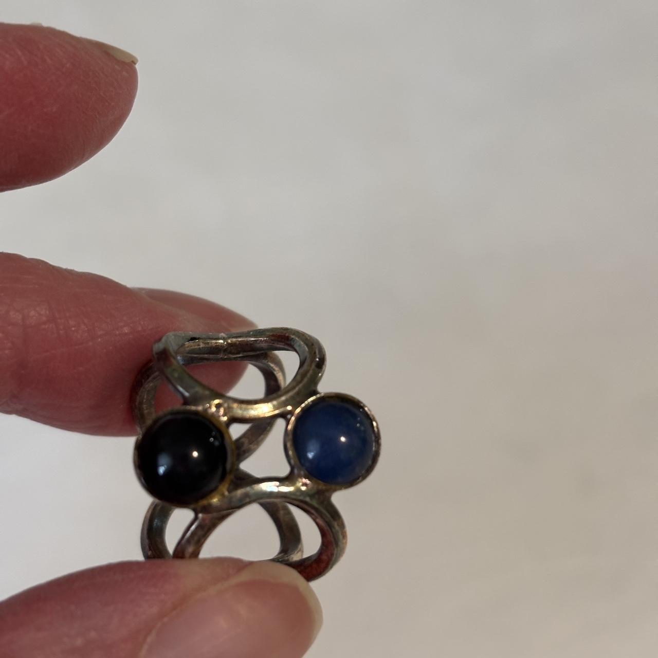 Women's Ring - Multi/Blue – Unique ring featuring… - image 4