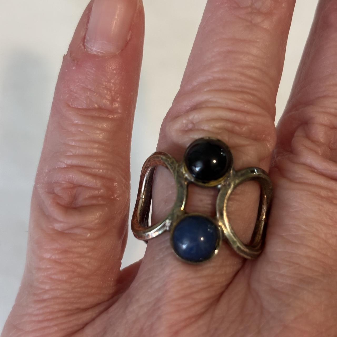 Women's Ring - Multi/Blue – Unique ring featuring… - image 1