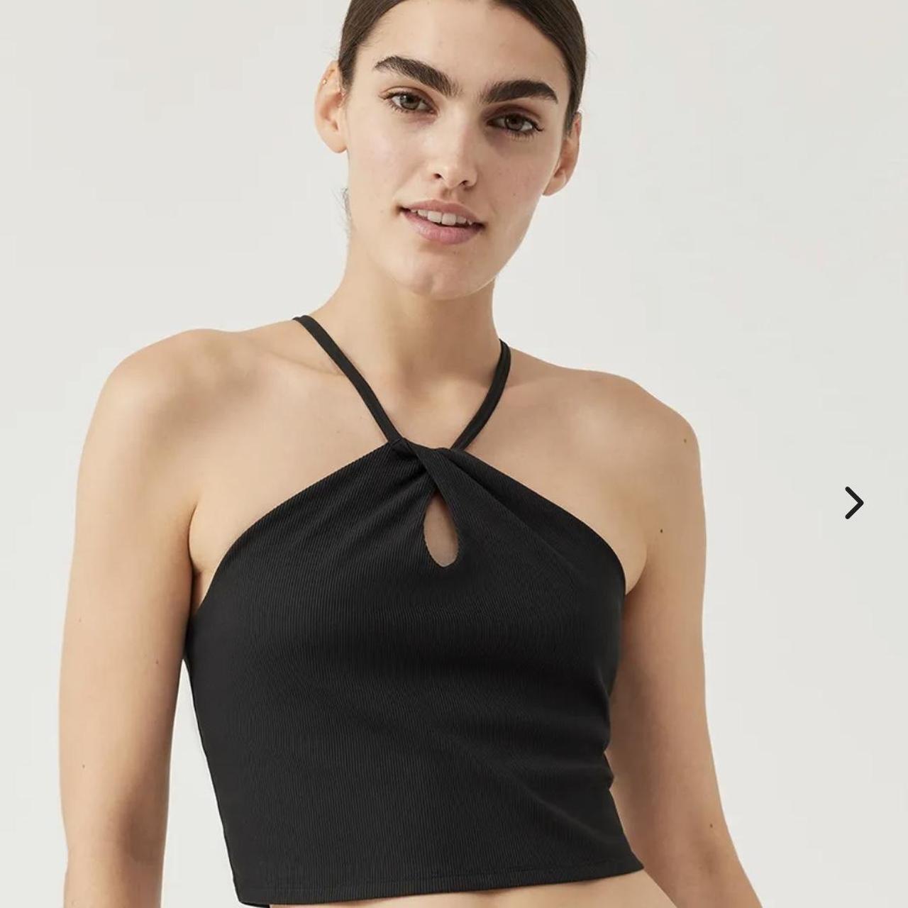 OUTDOOR VOICES SuperForm Rib Halter in WHITE Size XS... Depop