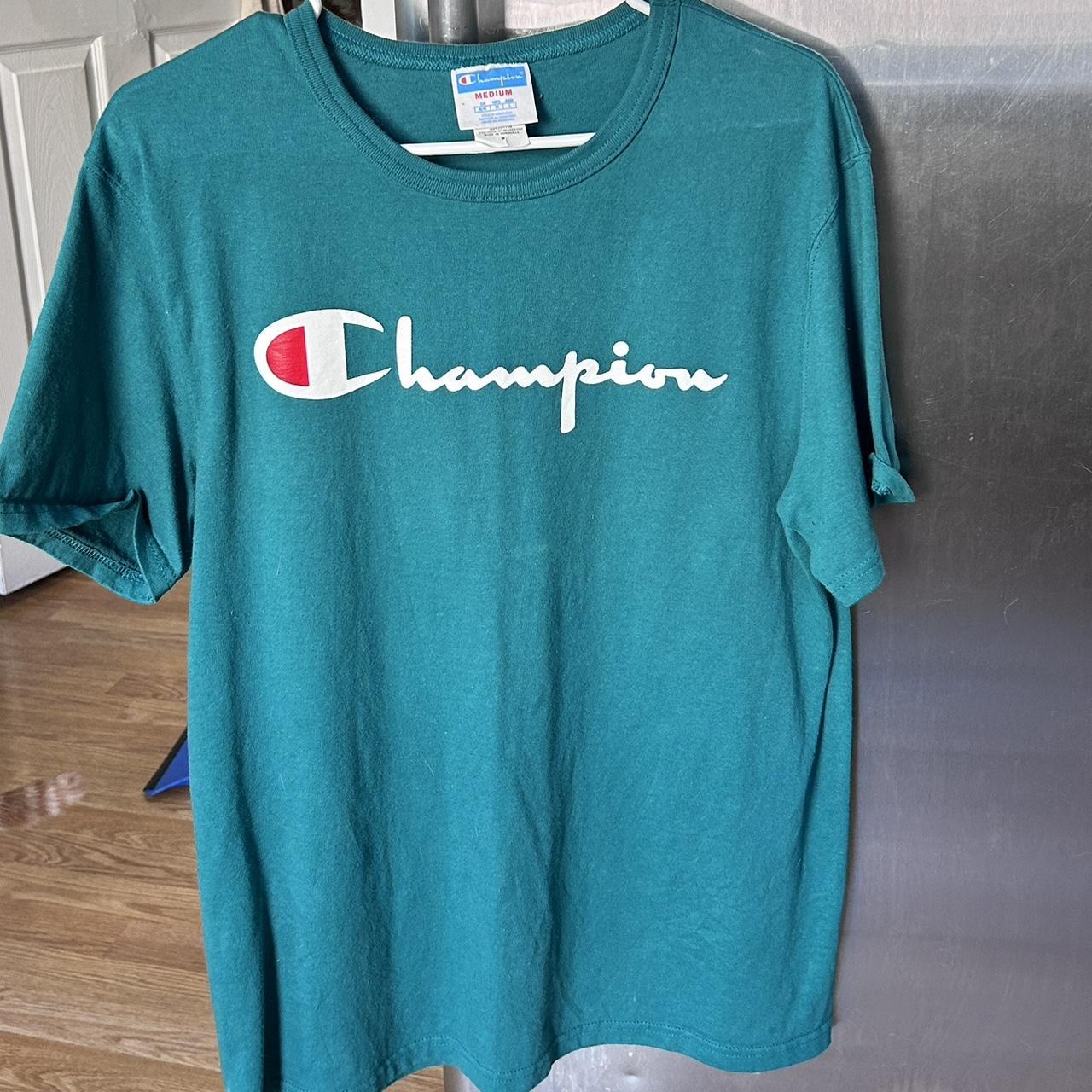 Champion cheap turquoise shirt