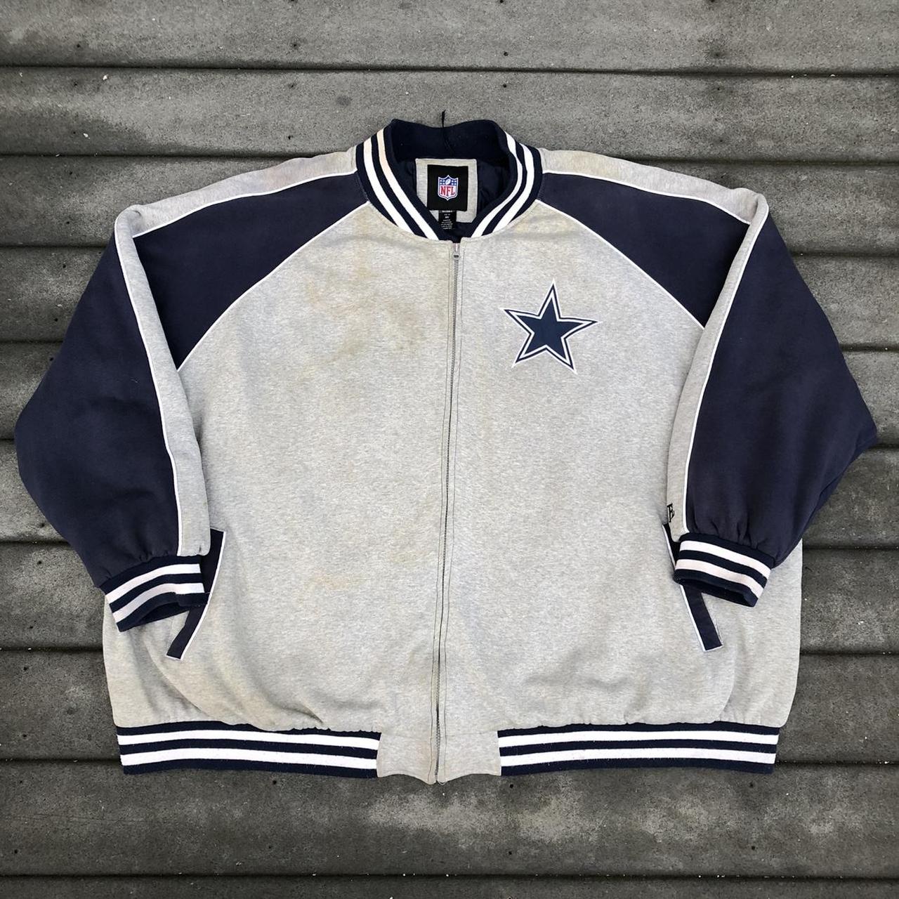 Vintage Dallas Cowboys NFL Leather Jacket Size 2x - Depop