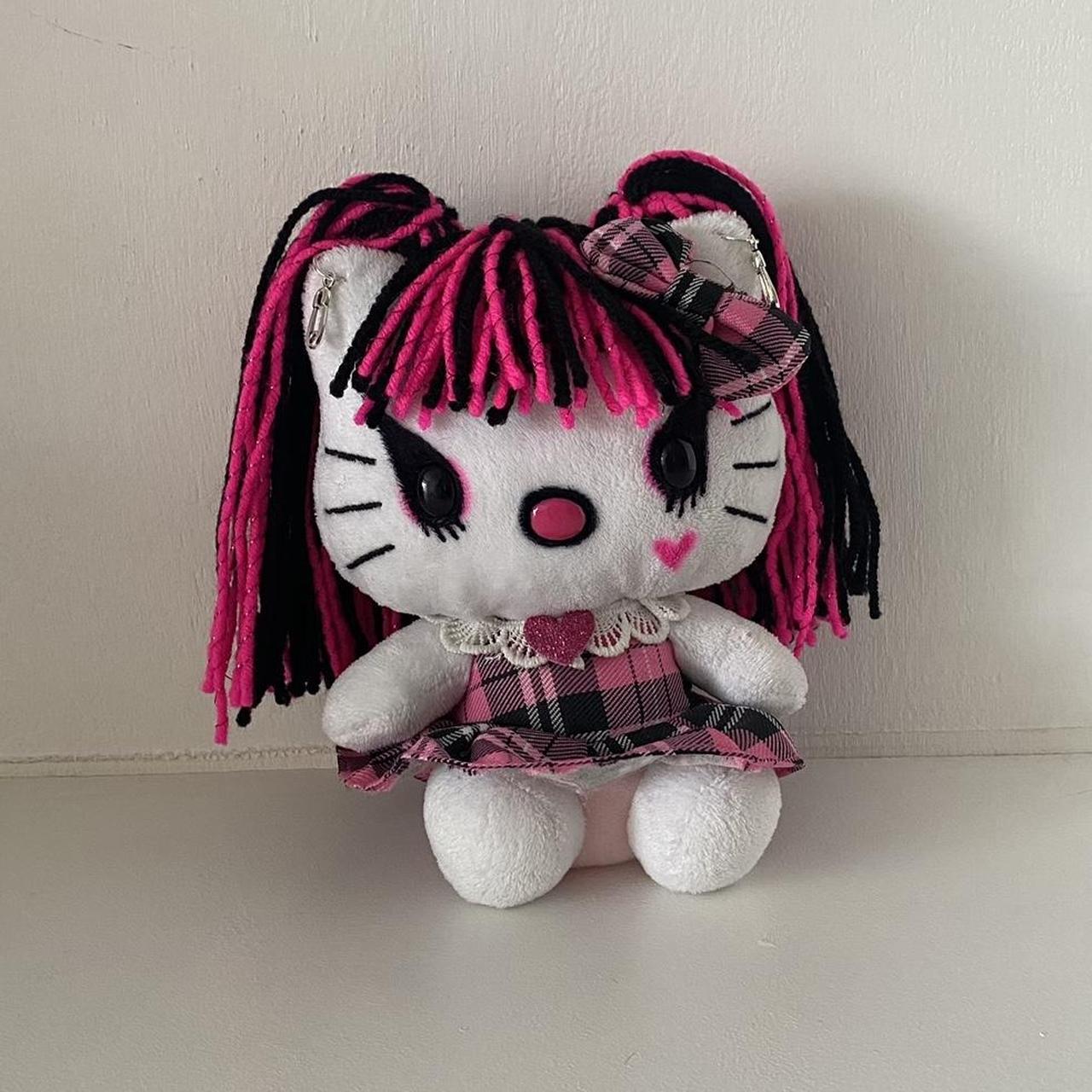 custom draculaura hello kitty plush monster high x... - Depop